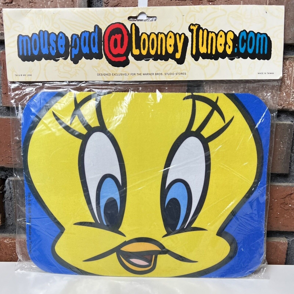 Tweety Bird 1996 Vintage Looney Tunes Computer Mouse Pad New